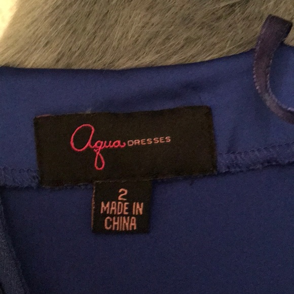 Aqua Dress cobalt blue cocktail dress -2 - Picture 6 of 6